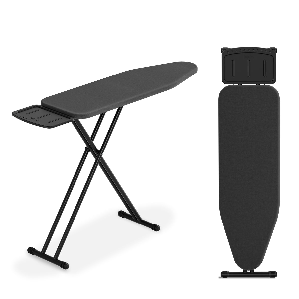 Strijkplank Smal - Verstelbaar - 109x33 cm - Ascend Slim - Zwart