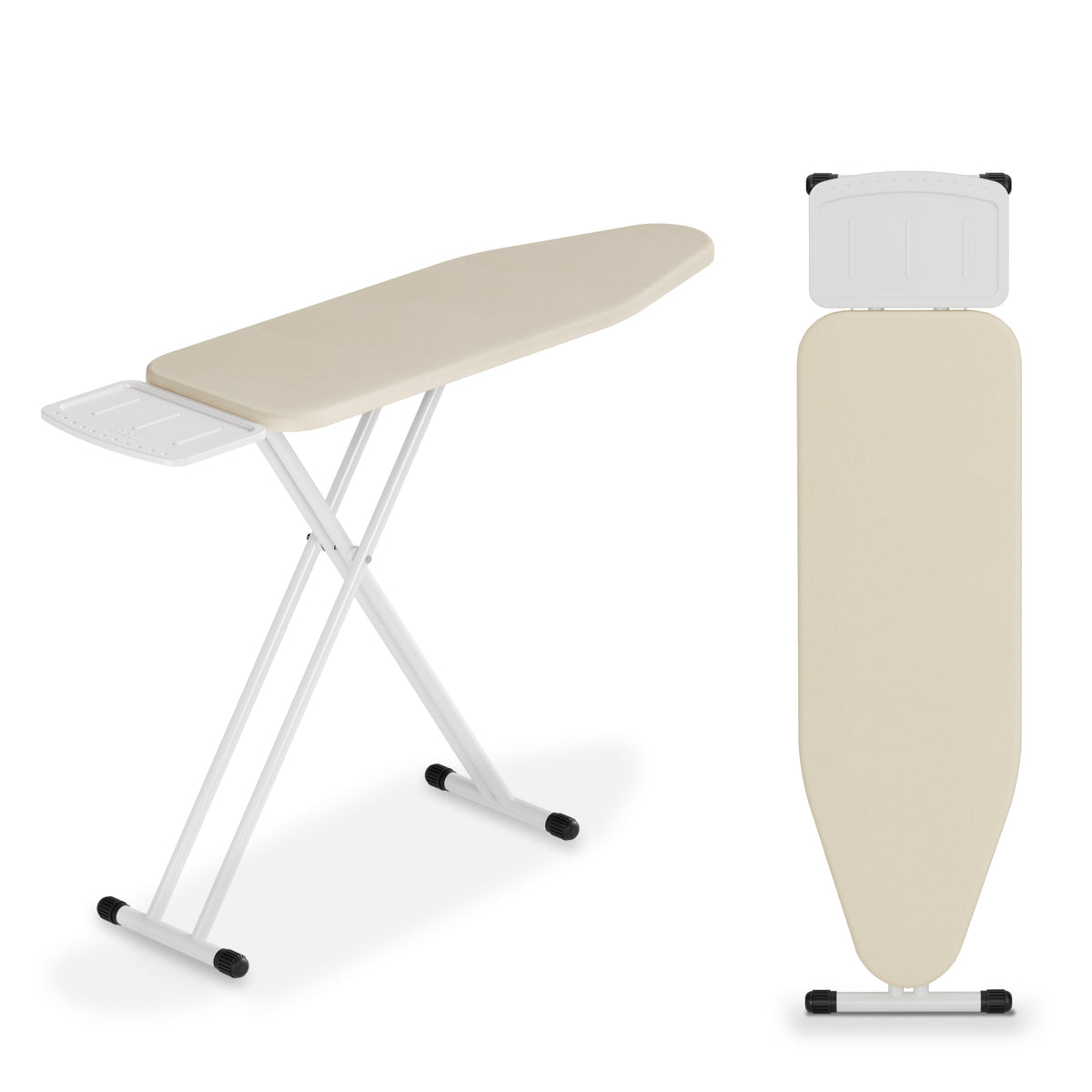 Strijkplank Smal - Verstelbaar - 109x33 cm - Ascend Slim - Crème