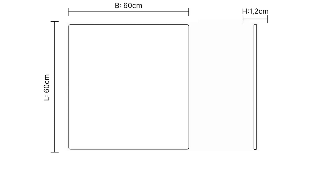 Bodo® Anti-Vibration Mat Washing Machine and Dryer - 60x60x1.2cm