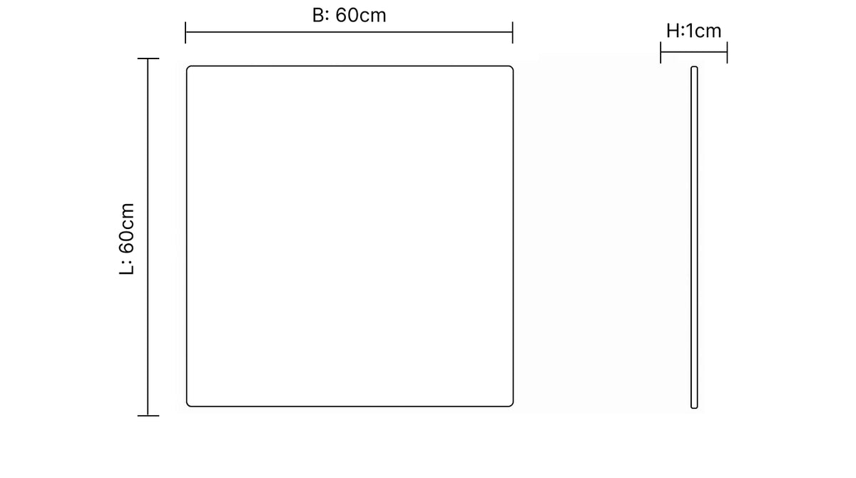 Bodo® Anti-Vibration Mat Washing Machine and Dryer - 60x60x1cm
