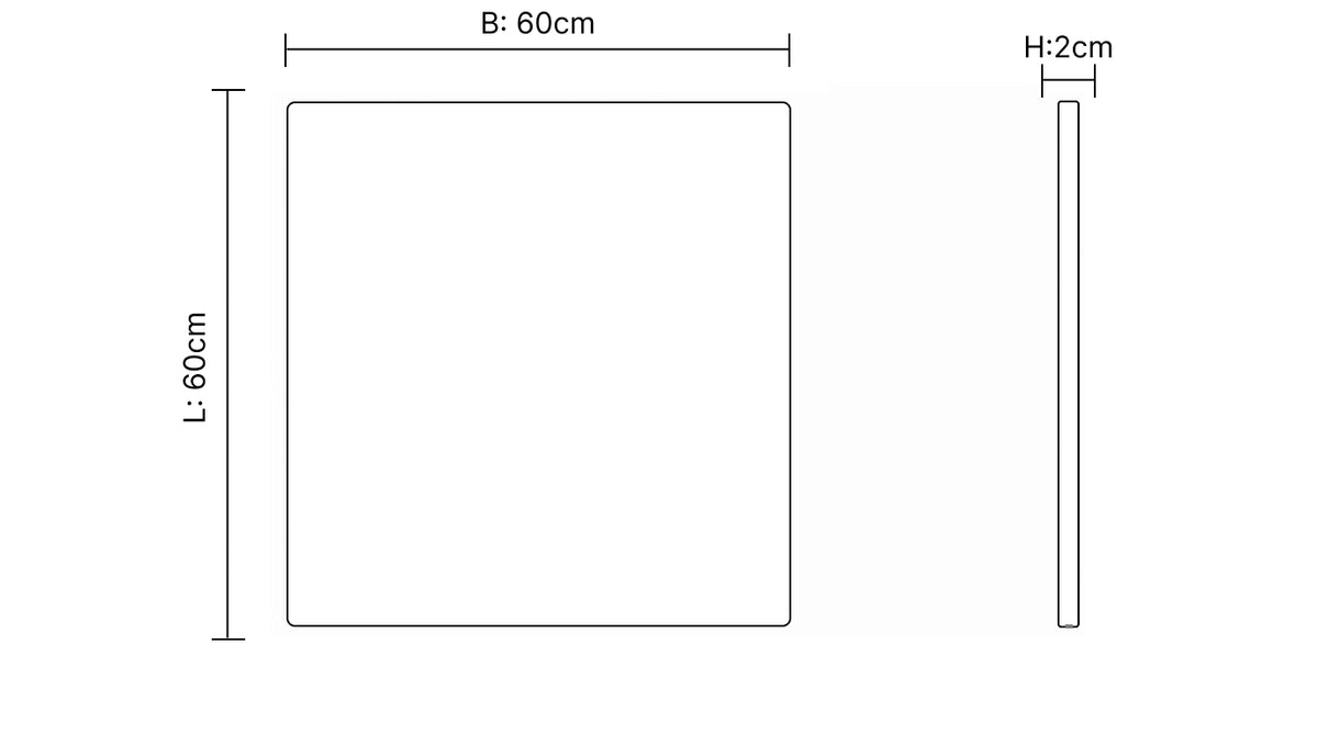 Anti Trillingsmat Wasmachine en droger - 60x60x2cm