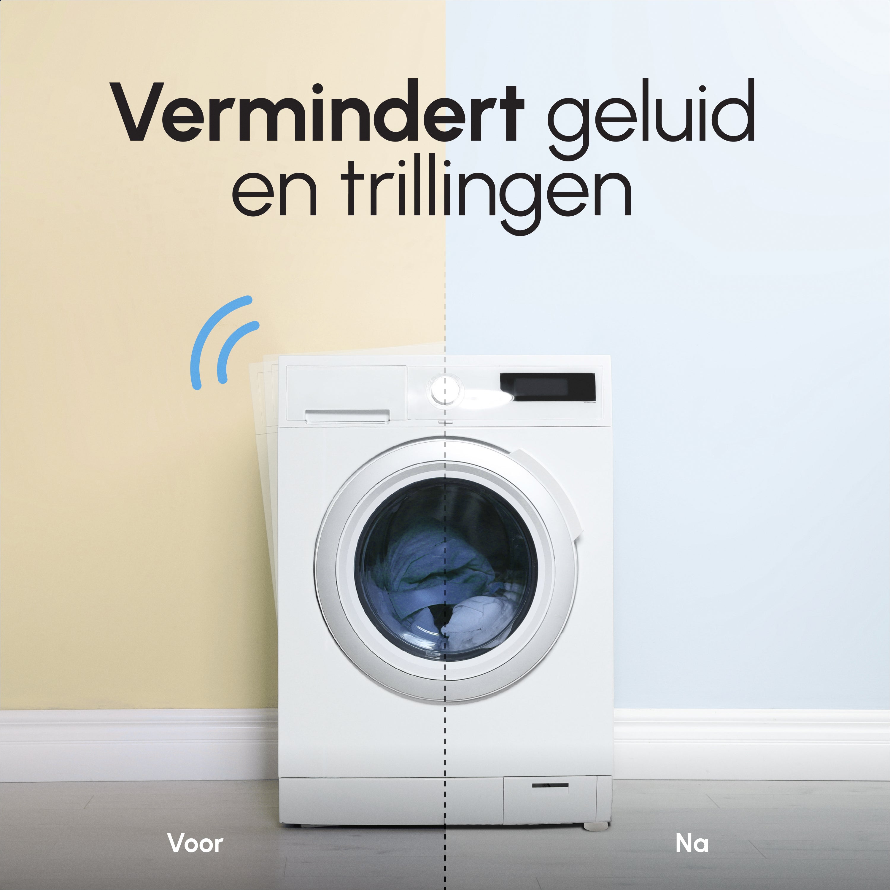 Trillingsdempers - Wit - Voetjes voor wasmachine & droger