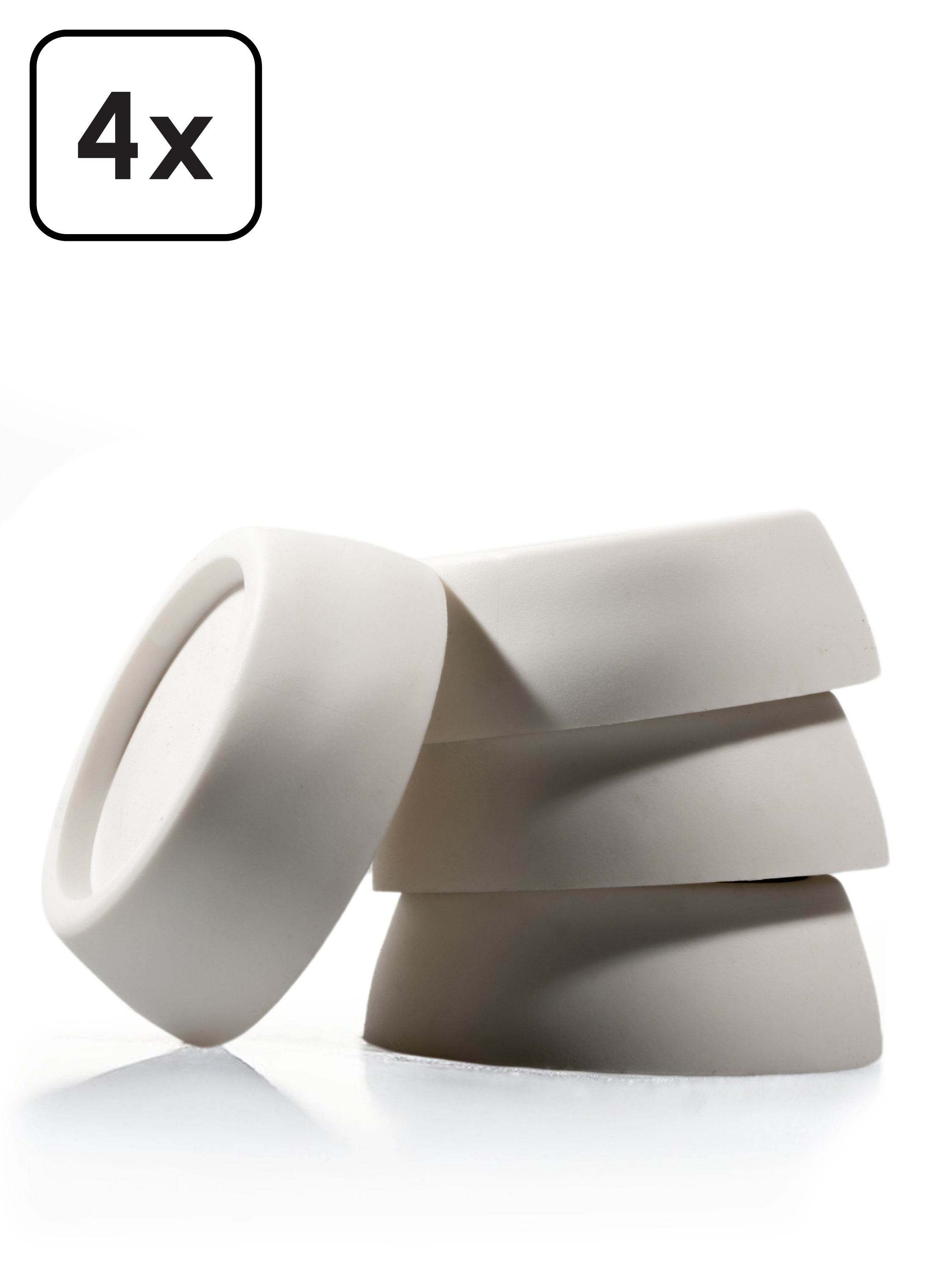 Trillingsdempers - Wit - Voetjes voor wasmachine & droger