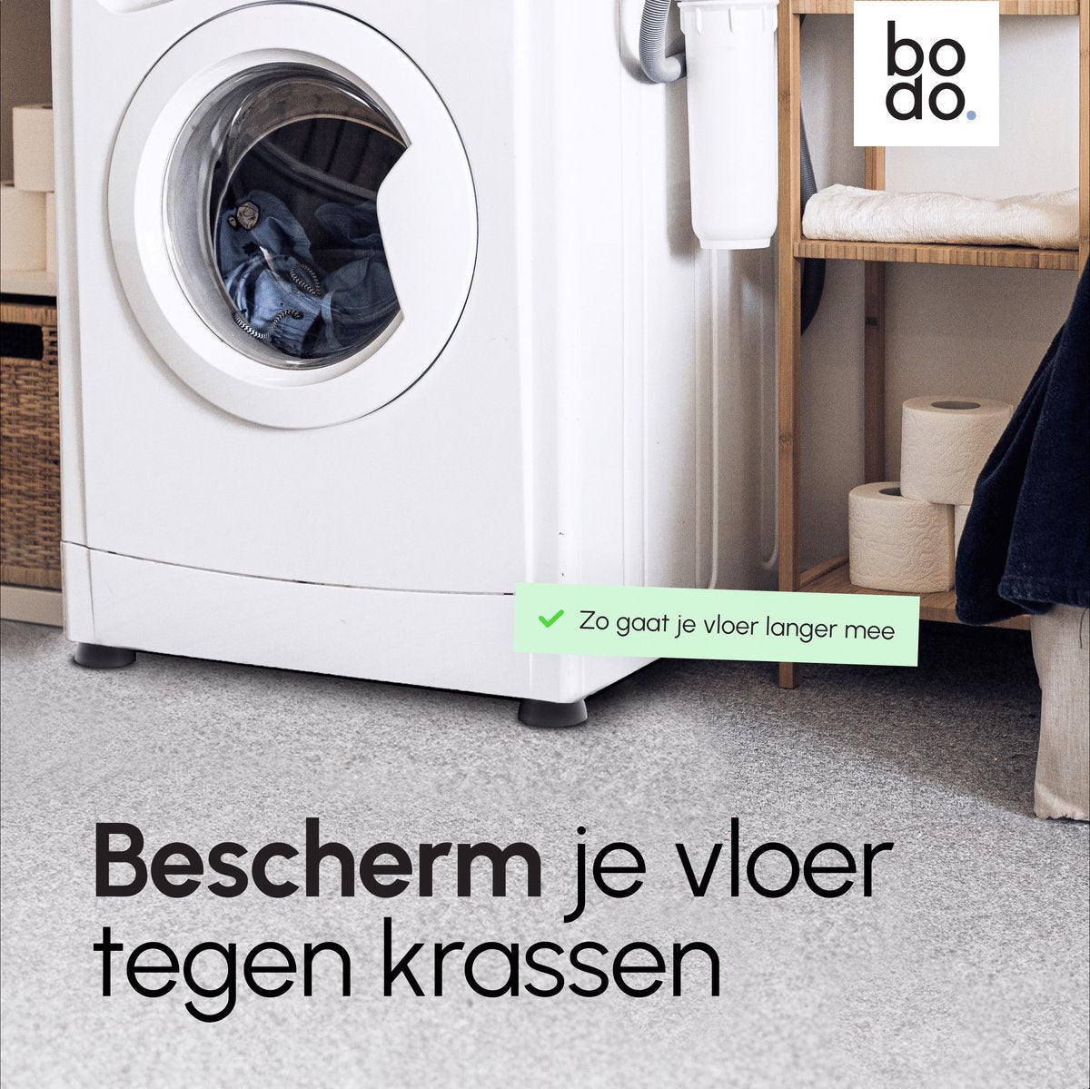 Trillingsdempers - Zwart - Voetjes voor wasmachine & droger