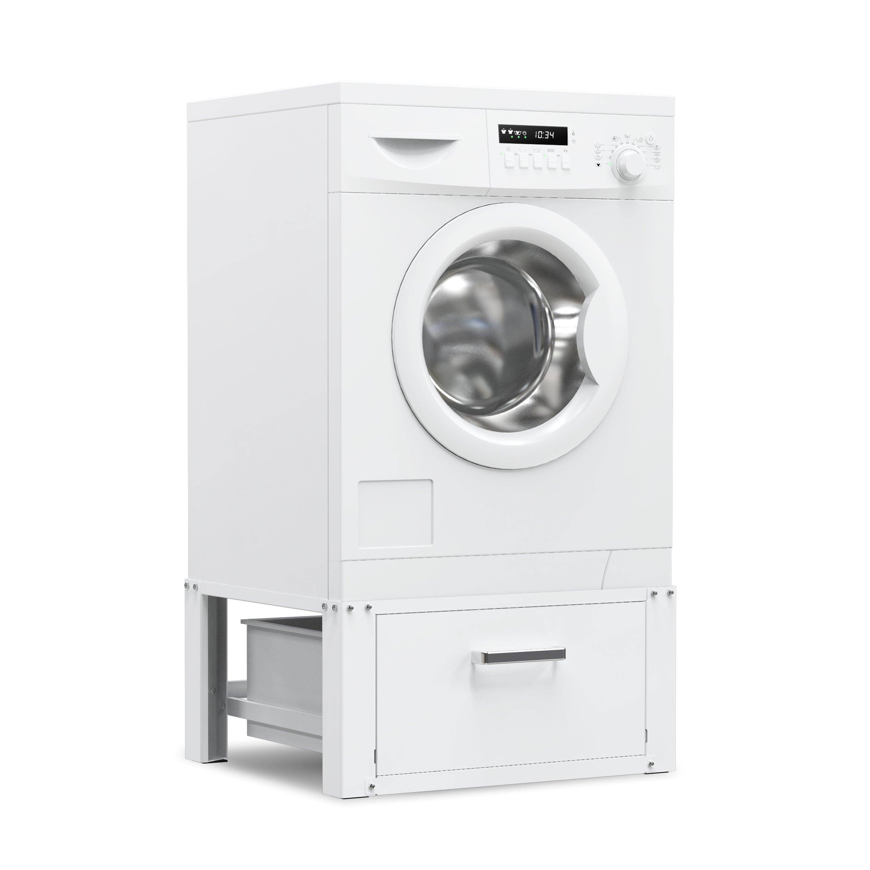 Wasmachine Verhoger Met Opberglade - Wit - Beschadigd/Geretourneerd
