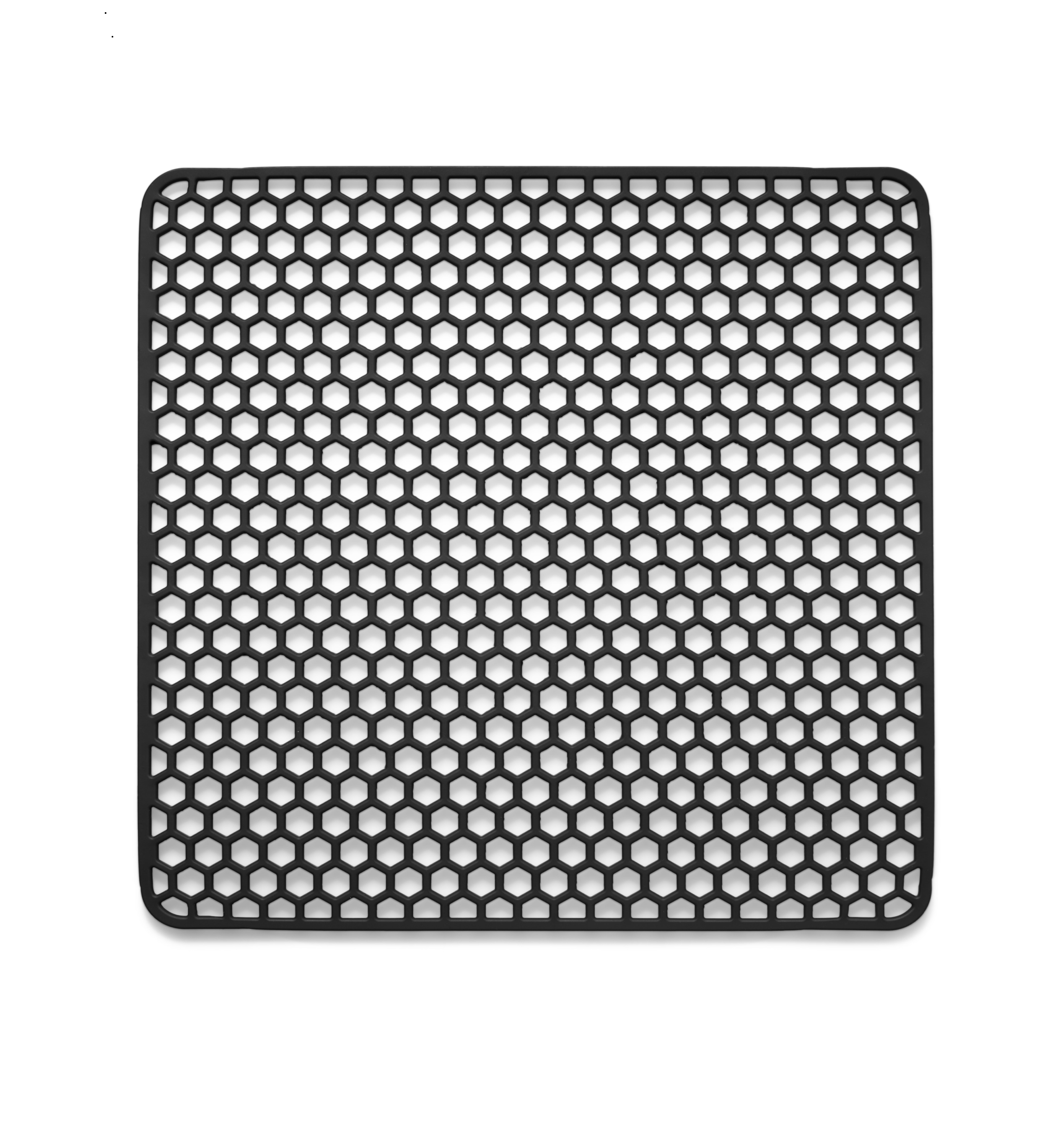 Gootsteenmat - Vierkant - Onderzetter - Zwart - 34.5 x 34.5 cm